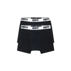 BOXER SHORTS BLACK/WHITE (2-PACK)