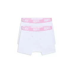 BOXER SHORTS WHITE/PINK (2-PACK)