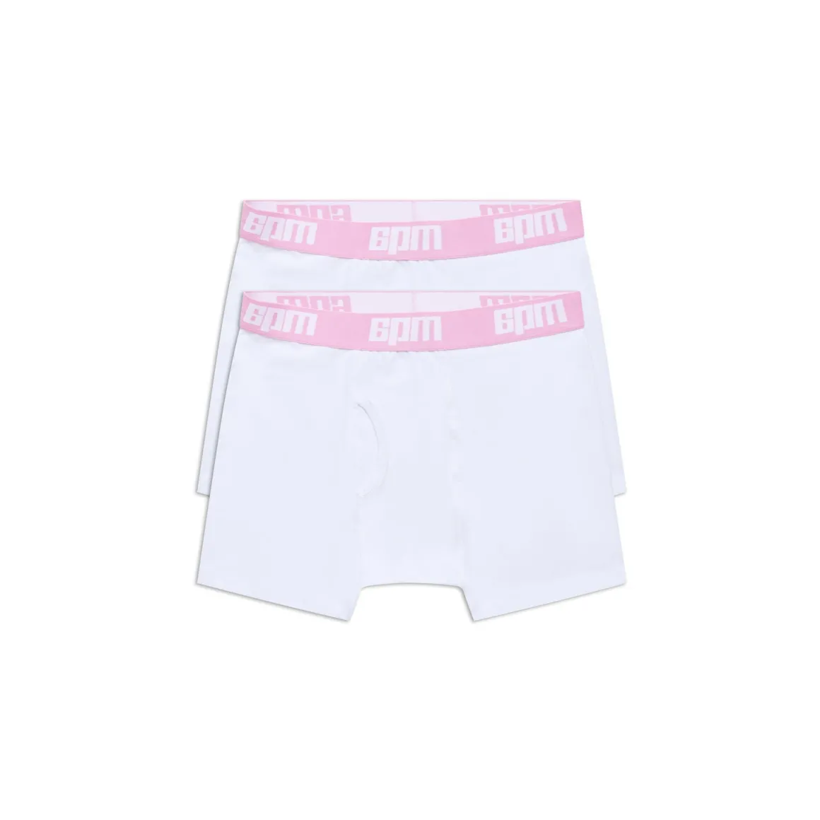BOXER SHORTS WHITE/PINK (2-PACK)