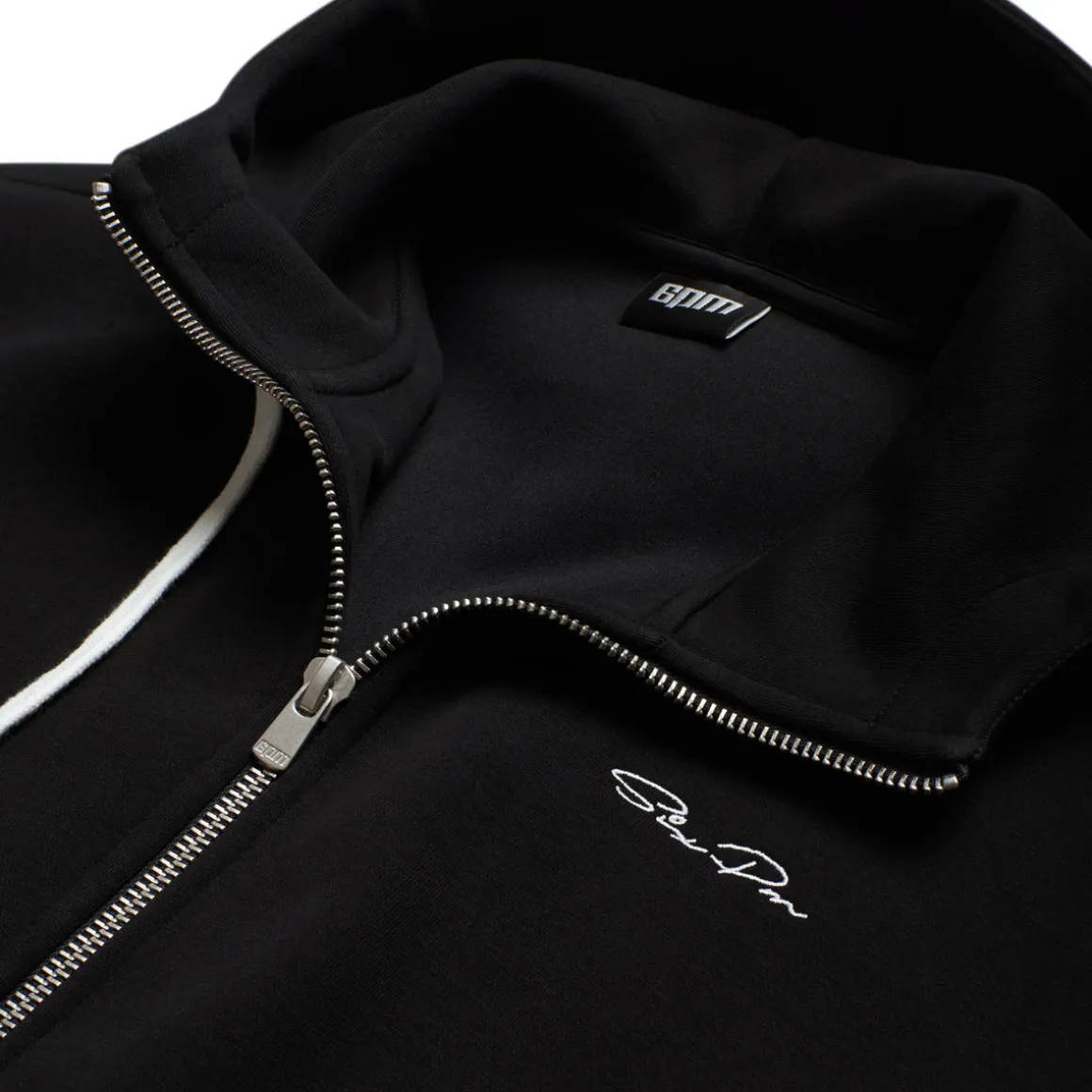 BOXY ZIP HOODIE BLACK