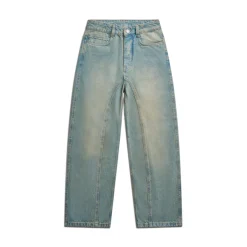 CENTER SEAM DENIM LIGHT WASH