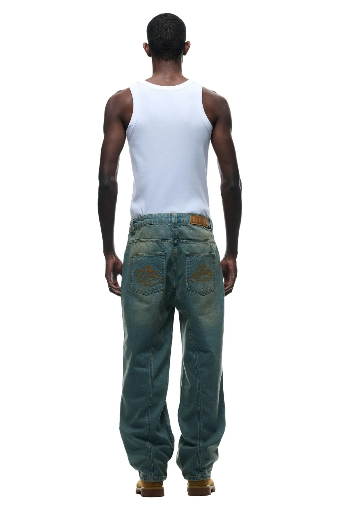 CENTER SEAM DENIM LIGHT WASH
