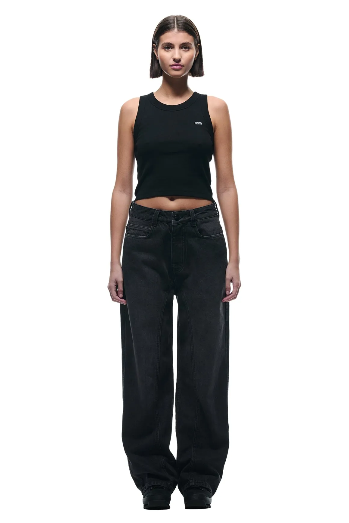 CENTER SEAM DENIM PURPLE OVERDYE