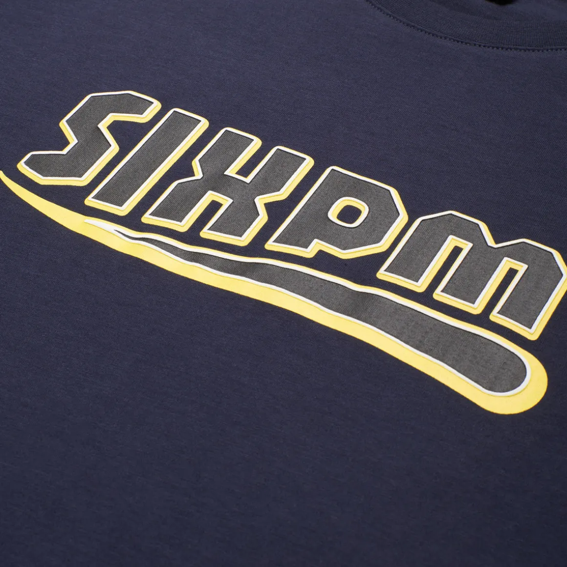 CLEAN EDGE WAVE T-SHIRT MIDNIGHT BLUE