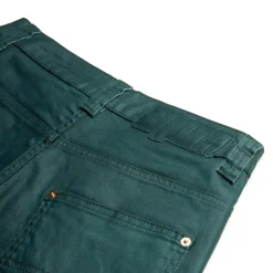 COATED DENIM SHORTS JUNGLE GREEN