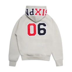COLLEGE LETTER HOODIE SMOKE GREY