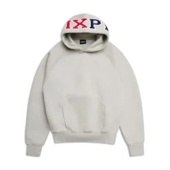 COLLEGE LETTER HOODIE SMOKE GREY