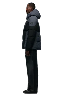 COLOUR BLOCKING PUFFER BLACK/ANTHRACITE