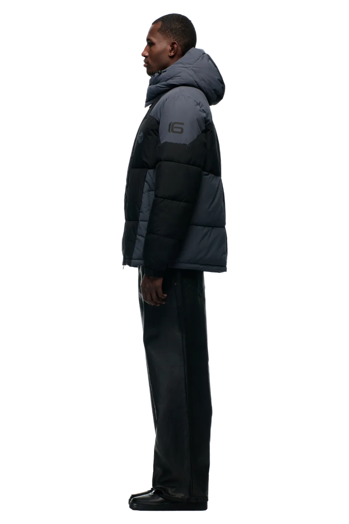 COLOUR BLOCKING PUFFER BLACK/ANTHRACITE