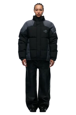 COLOUR BLOCKING PUFFER BLACK/ANTHRACITE
