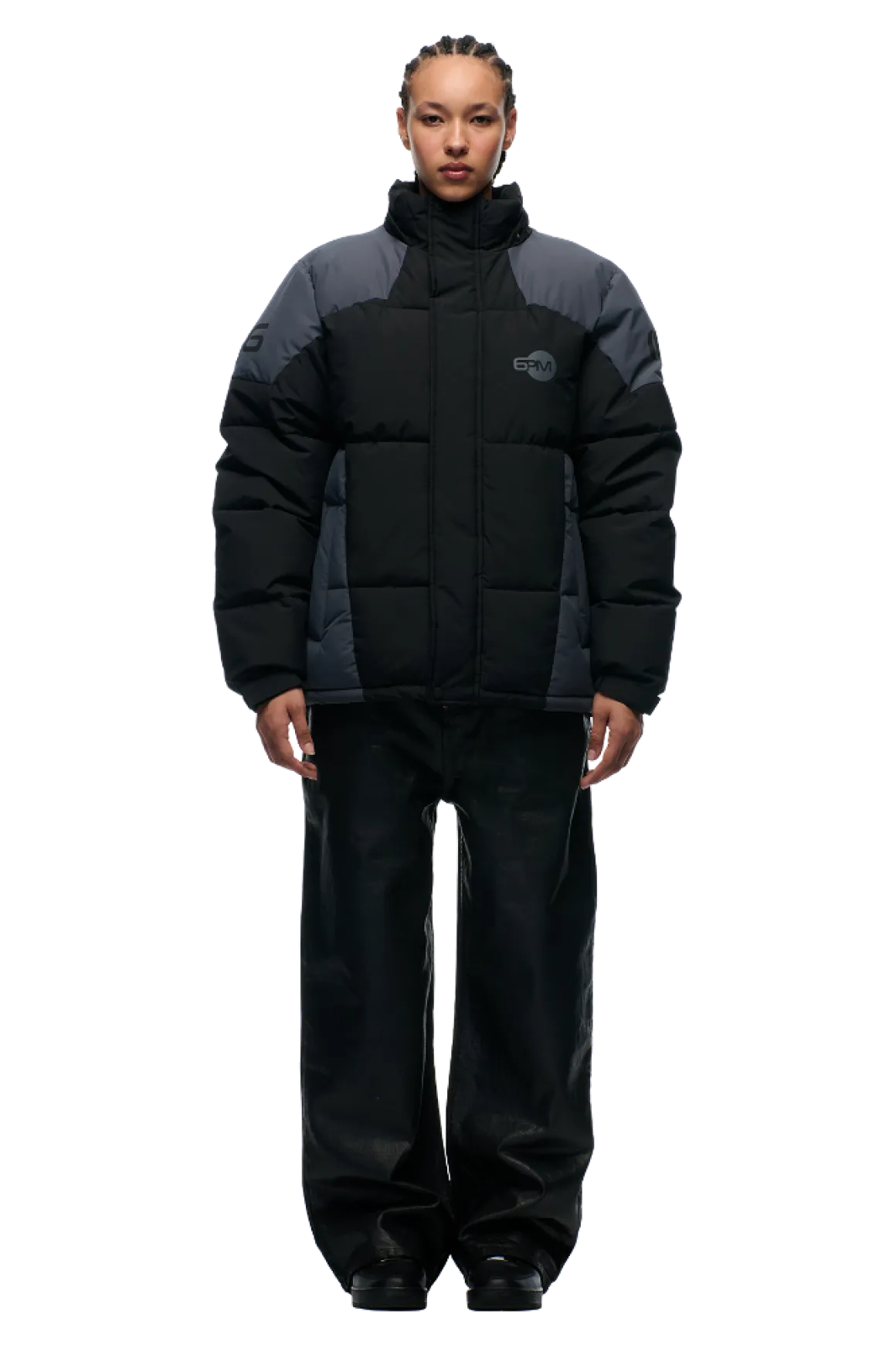 COLOUR BLOCKING PUFFER BLACK/ANTHRACITE