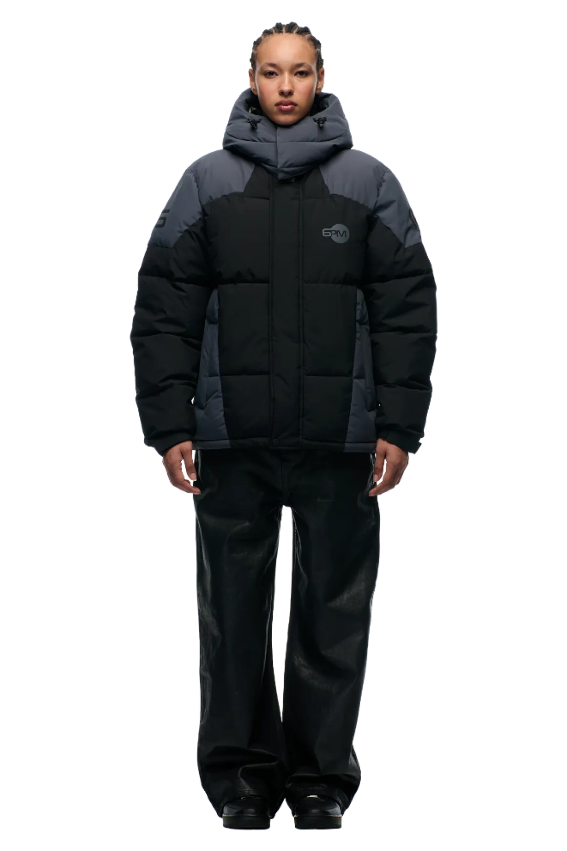 COLOUR BLOCKING PUFFER BLACK/ANTHRACITE