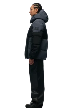 COLOUR BLOCKING PUFFER BLACK/ANTHRACITE