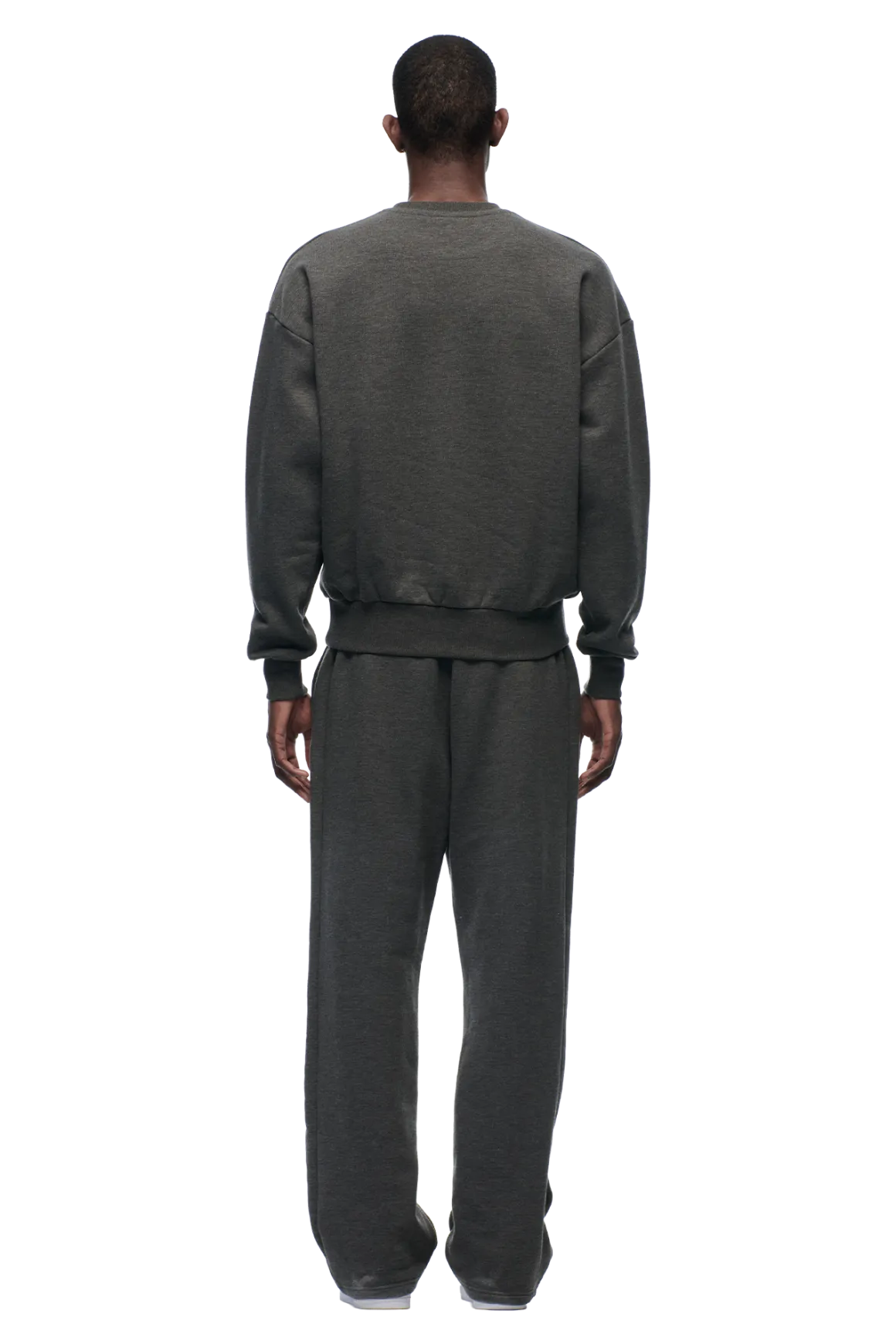 CREWNECK DARK GREY MELANGE