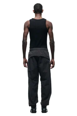 CRINKLE TRACK PANTS IRON GREY