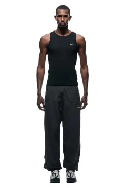 CRINKLE TRACK PANTS IRON GREY