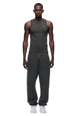 CUFF JOGGER DARK GREY MELANGE