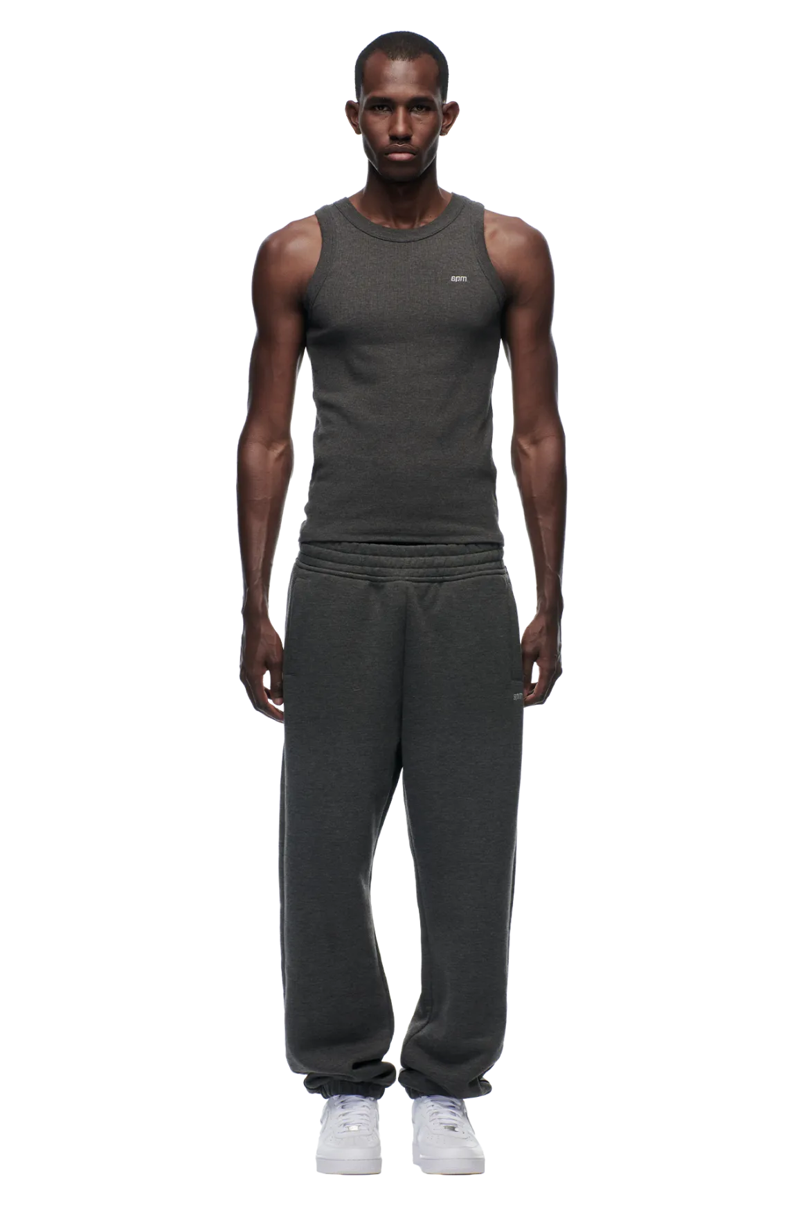 CUFF JOGGER DARK GREY MELANGE
