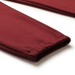 CUFF JOGGER WINE RED