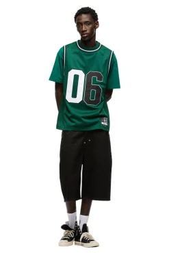 DOUBLE LAYER BBALL JERSEY DARK GREEN