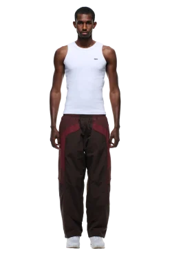 EVERYDAY TRACK PANTS DARK BURGUNDY