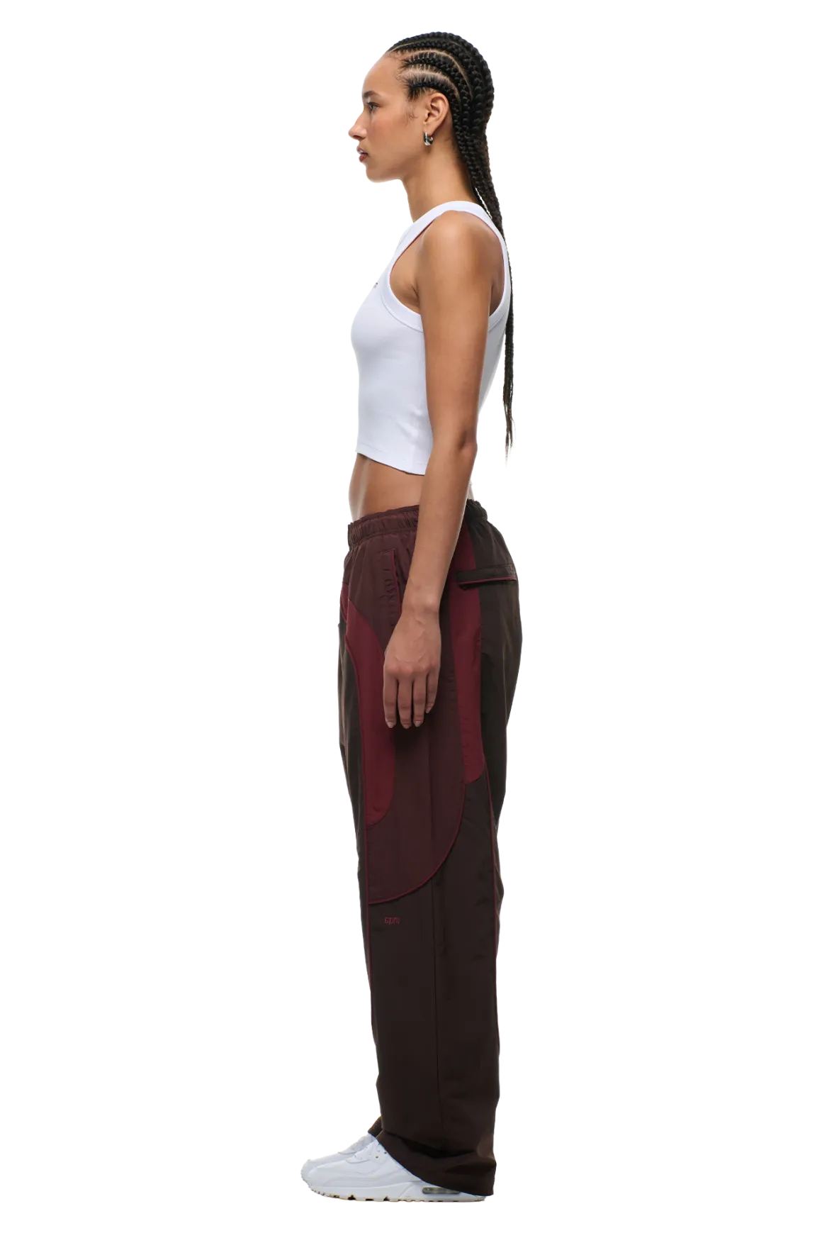 EVERYDAY TRACK PANTS DARK BURGUNDY