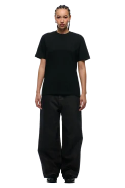 FAUX STITCH T-SHIRT BLACK