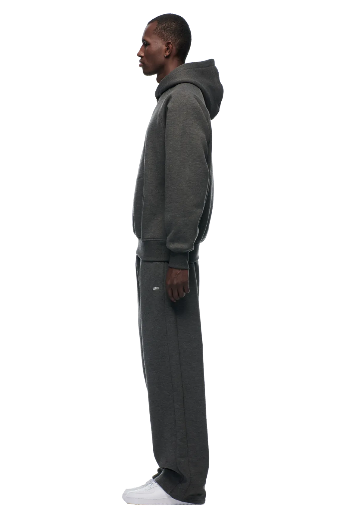 HOODIE DARK GREY MELANGE