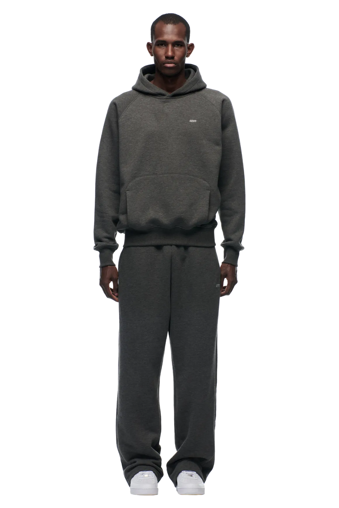 HOODIE DARK GREY MELANGE