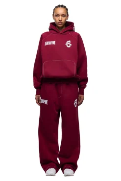 ICONS HOODIE BURNED RED
