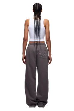 ICONS OPEN LEG JOGGER ASH GREY