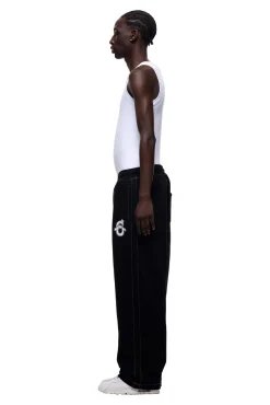 ICONS OPEN LEG JOGGER BLACK