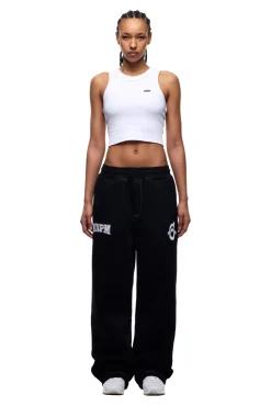 ICONS OPEN LEG JOGGER BLACK