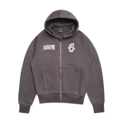 ICONS ZIP HOODIE ASH GREY