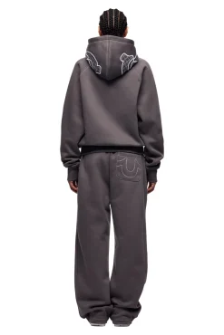 ICONS ZIP HOODIE ASH GREY
