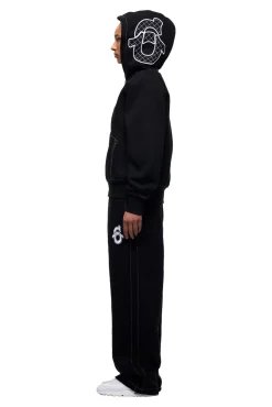 ICONS ZIP HOODIE BLACK