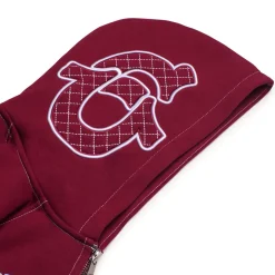 ICONS ZIP HOODIE BURNED RED