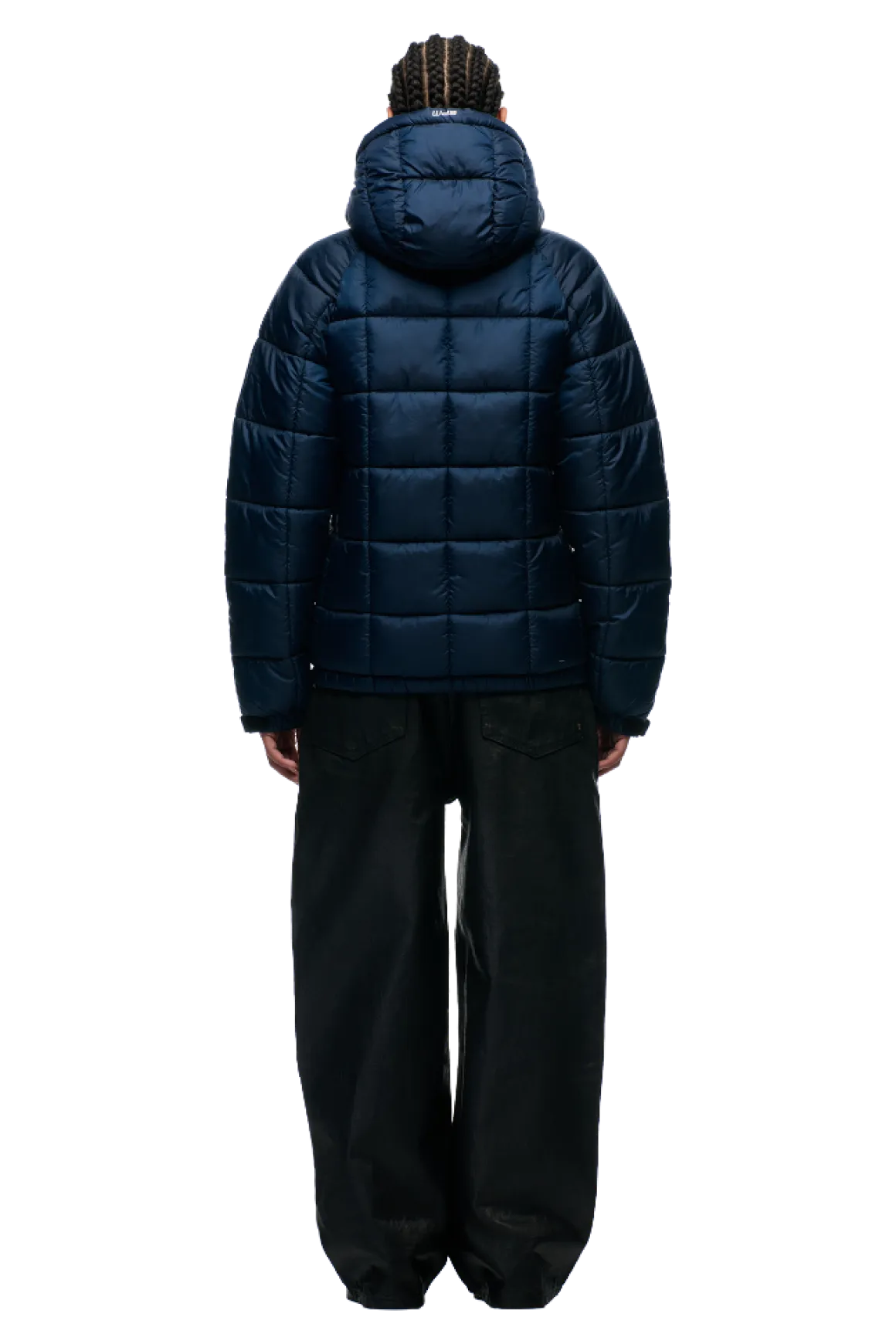 LIGHT PUFFER JACKET RECTANGLES MIDNIGHT BLUE