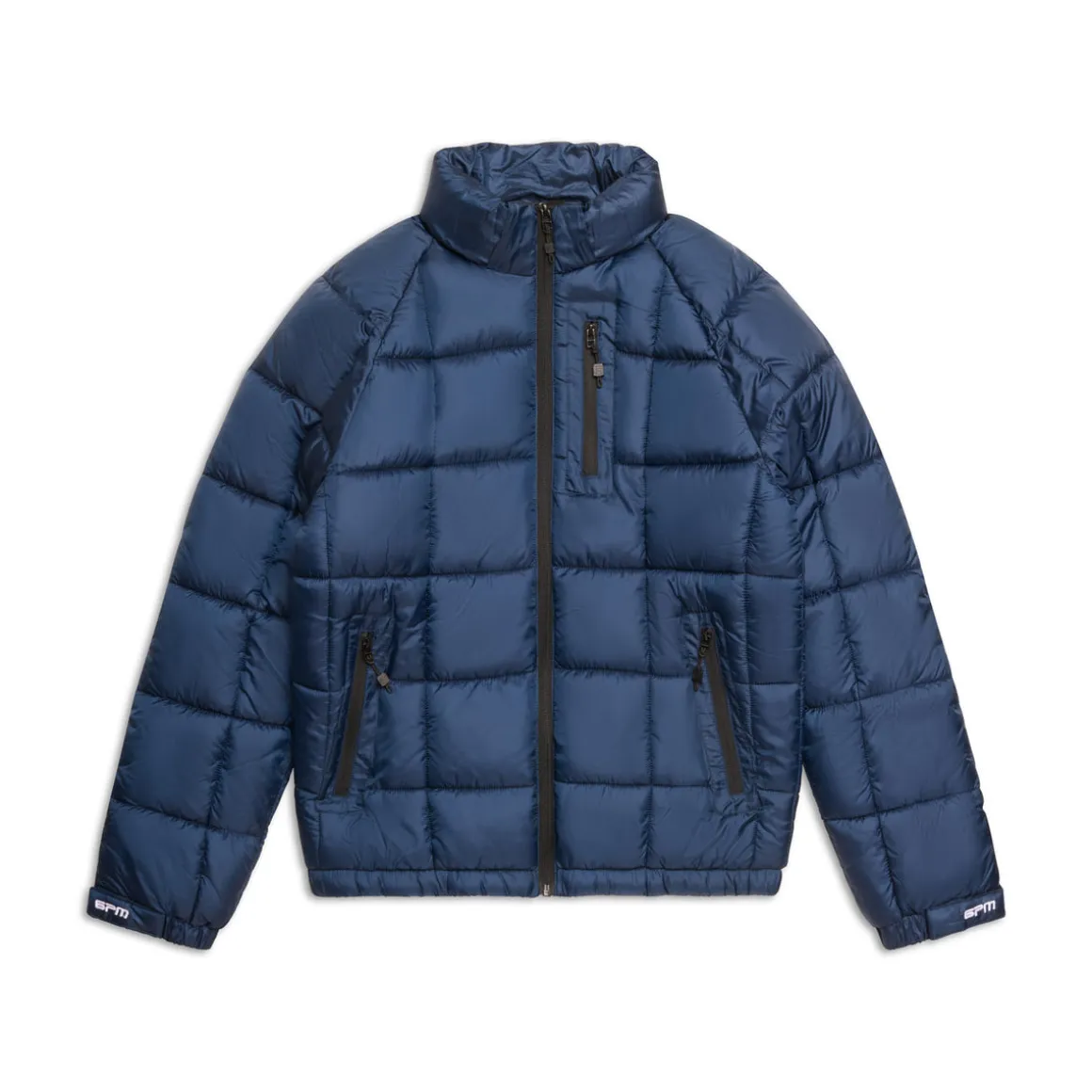LIGHT PUFFER JACKET RECTANGLES MIDNIGHT BLUE