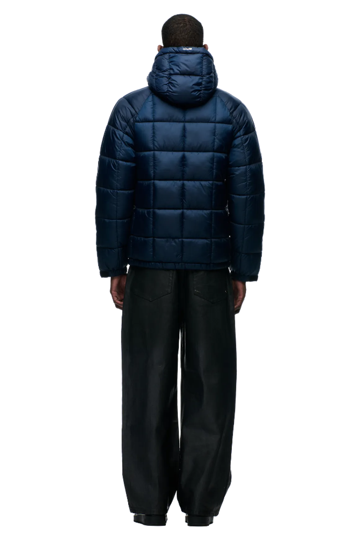 LIGHT PUFFER JACKET RECTANGLES MIDNIGHT BLUE