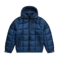 LIGHT PUFFER JACKET RECTANGLES MIDNIGHT BLUE
