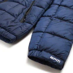 LIGHT PUFFER JACKET RECTANGLES MIDNIGHT BLUE