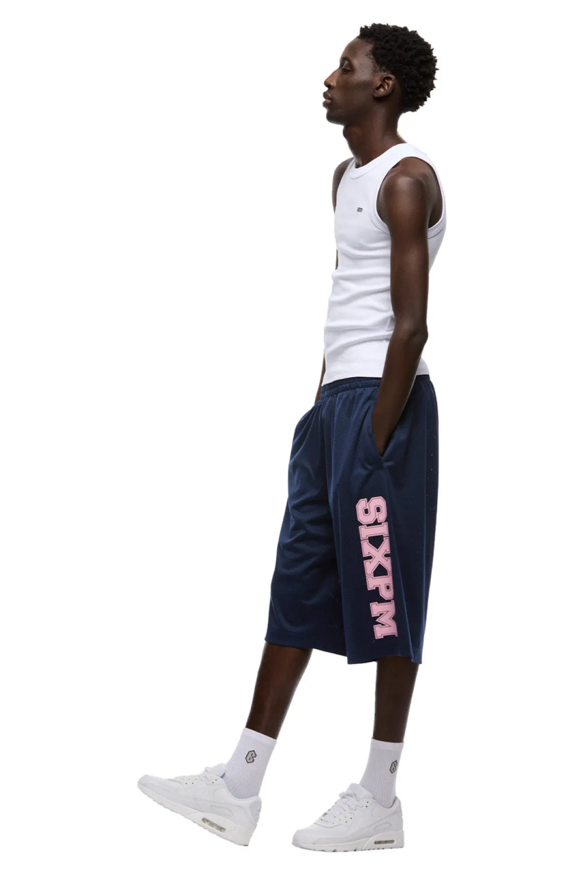 LONG MESH SHORTS INK NAVY