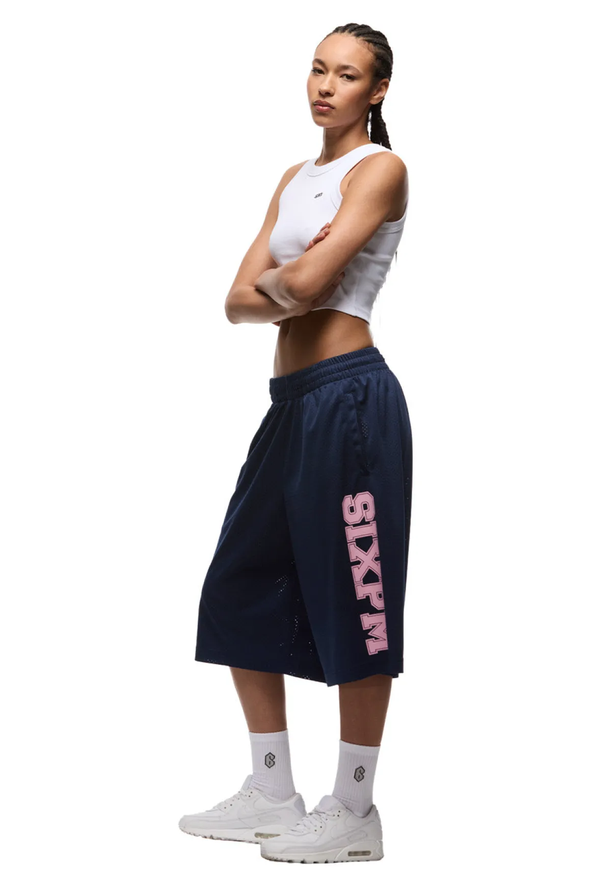 LONG MESH SHORTS INK NAVY