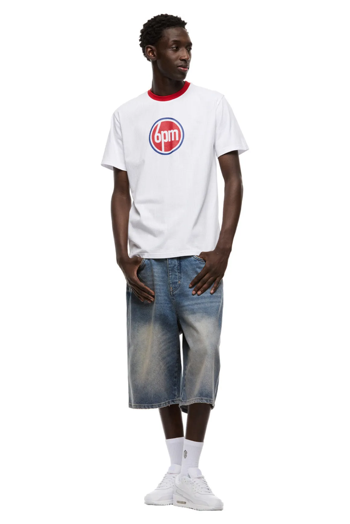 LUCKY LOGO TEE WHITE