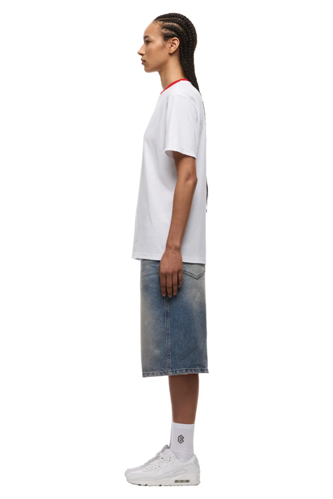 LUCKY LOGO TEE WHITE
