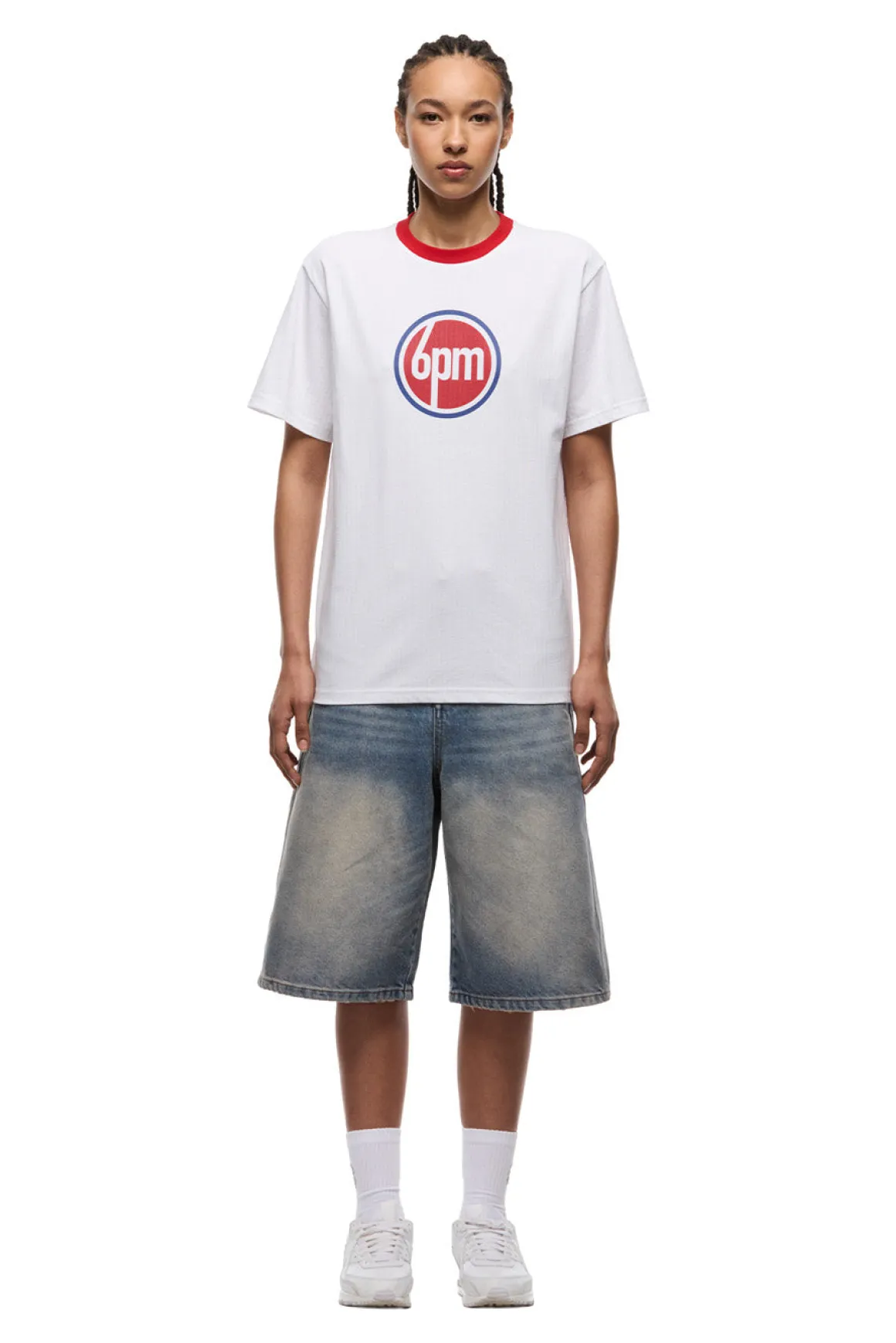 LUCKY LOGO TEE WHITE