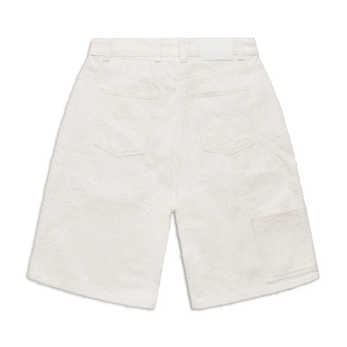 NEEDLEPUNCH CARPENTER SHORTS WHITE