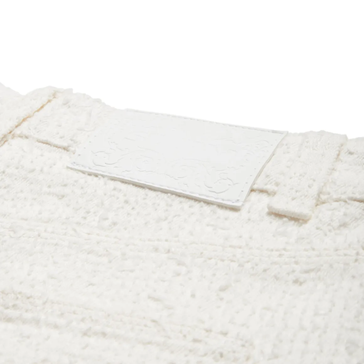 NEEDLEPUNCH CARPENTER SHORTS WHITE