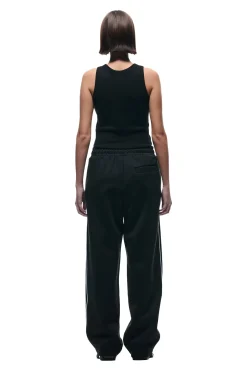 NEOPRENE TRACK PANTS BLACK